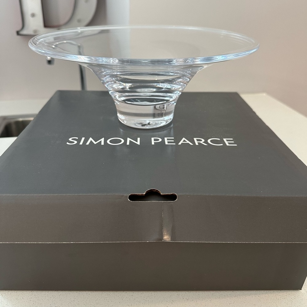 Simon Pearce glass bowl